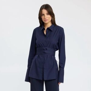 PERCY TIE BELT SHIRT